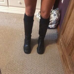 black high nine west boots !